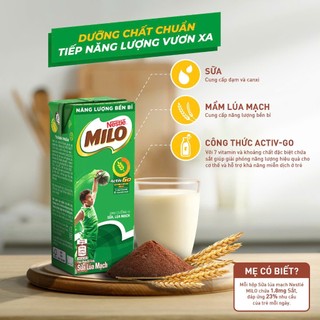 Thùng 48 hộp sữa Milo hộp 180mL hoặc 110mL