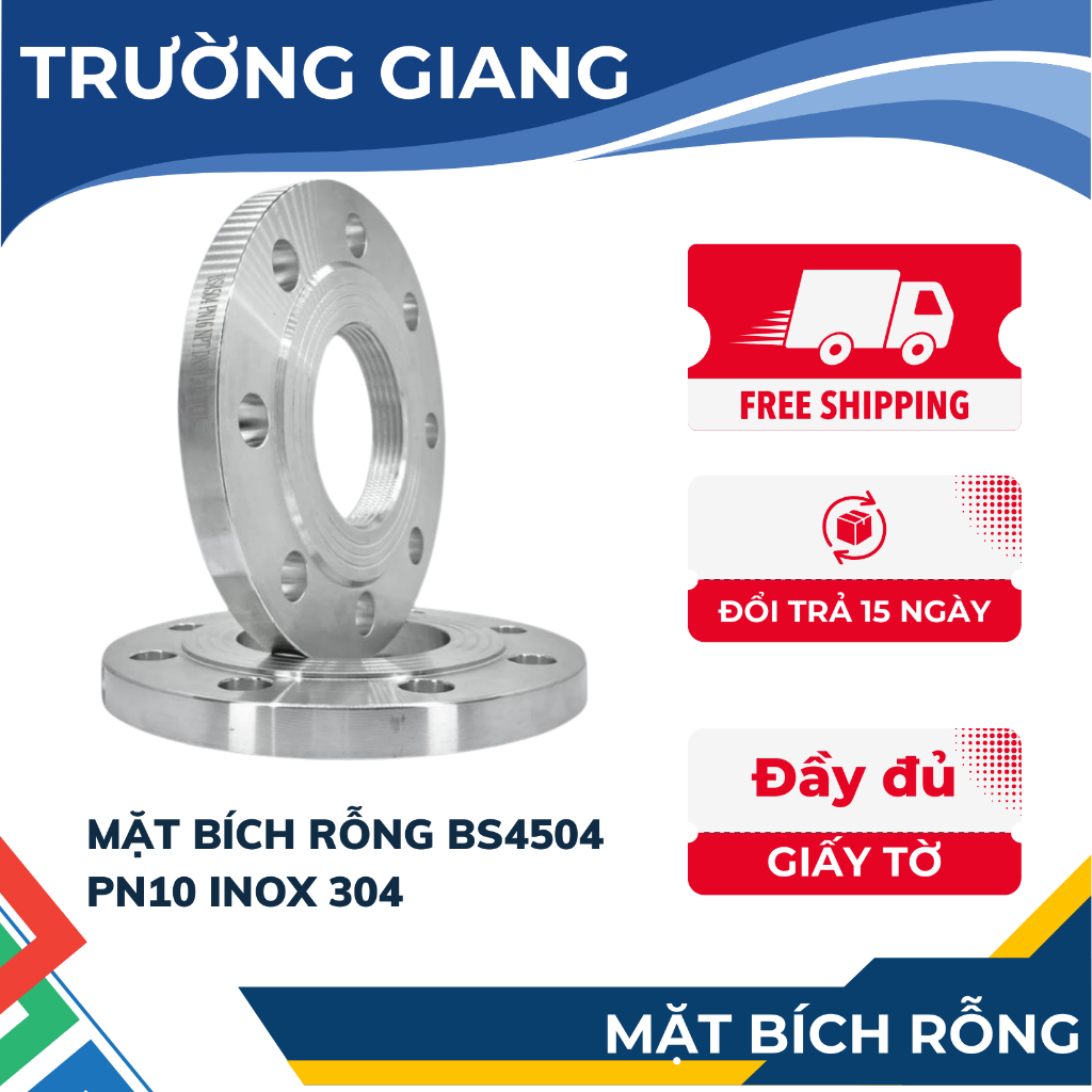 Mặt Bích Rỗng MTAi BS4504 PN10 INOX 304 (DN40-100) | Shopee Việt Nam