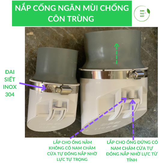 Nắp Cống Ngăn mùi khó chịu PVC.Nắp Đậy Cống.Nắp Thoát Sàn Chống mọt ...