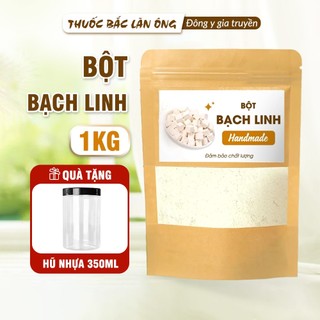 Bột bạch linh 1kg, bột bạch phục linh, nguyên chất, thơm mịn, dùng pha uống, đắp mặt - Lãn Ông