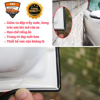 Dải cao su dán mép cửa ô tô chữ U giảm va chạm, trầy xước cửa xe. Gioăng Nẹp cửa xe hạn chế tiếng ồn