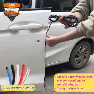Dải cao su dán mép cửa ô tô chữ U giảm va chạm, trầy xước cửa xe. Gioăng Nẹp cửa xe hạn chế tiếng ồn