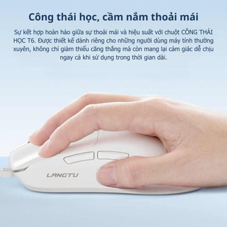 [TẶNG CHỔI QUÉT BÀN PHÍM KHI MUA] CHUỘT LANGTU T6