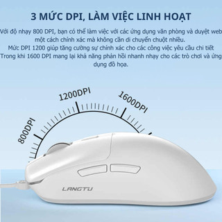 [TẶNG CHỔI QUÉT BÀN PHÍM KHI MUA] CHUỘT LANGTU T6