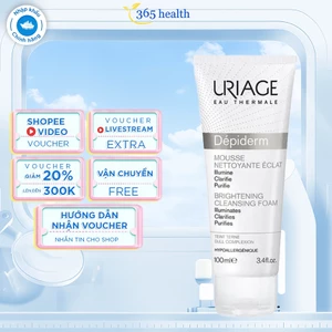 Sữa rửa mặt làm sạch và thanh khiết làn da Uriage Depiderm Crème Mousse Nettoyante Eclat 100ml