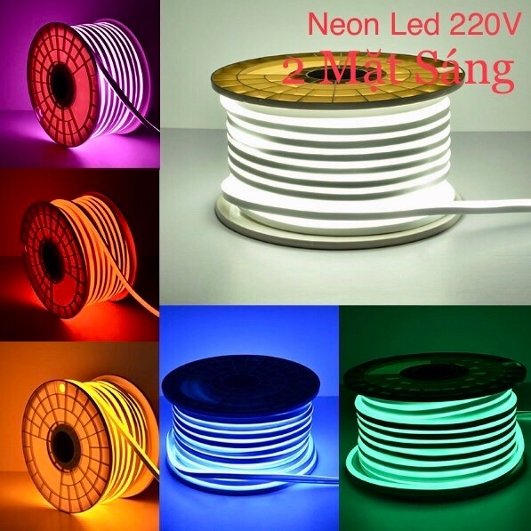 [FREESHIP] COMBO 10M, 20M, 30M Dây đèn LED Neon 6x12mm 220V nối nguồn ...