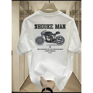 Áo thun phông nữ nam form rộng chất liệu cotton 100% thoáng mát thấm hút mồ hôi in hình xe máy