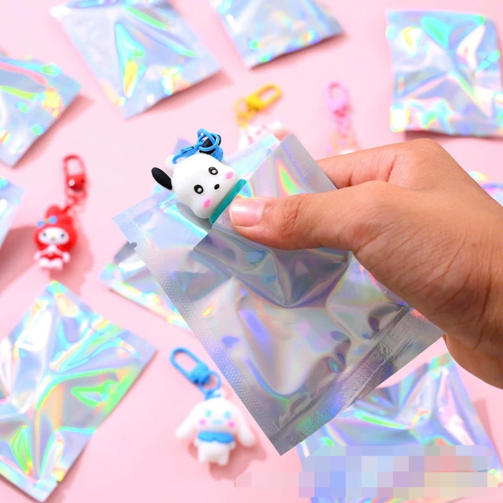 Full box hộp đựng móc khóa Pop Mart bóc quà bí mật hộp - Đồ chơi Sanrio Kuromi PVC Móc khóa đáng yêu cho bé