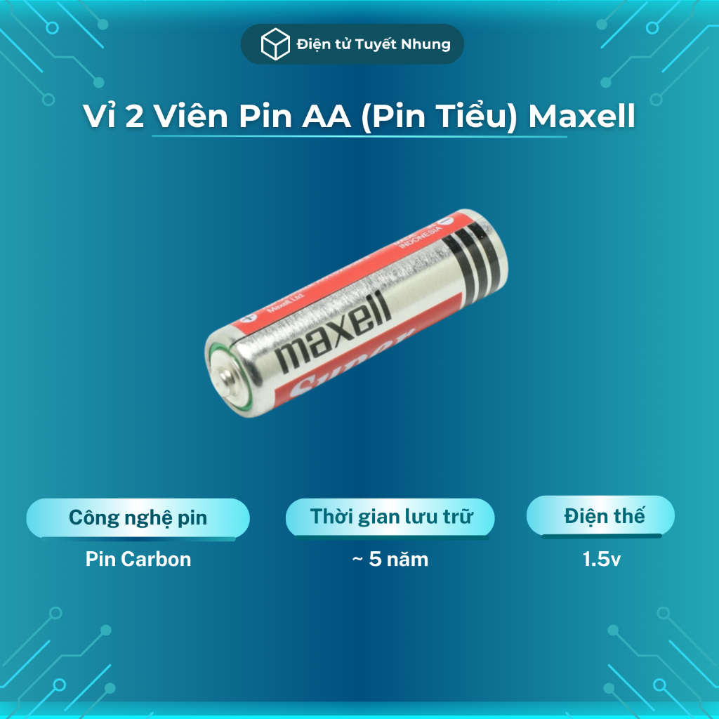 Pin Maxell AA R6P Chính Hãng - Pin Tiểu Vỉ 4 Viên, Pin 2A Maxell BH Lỗi ...