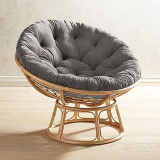 Ghế lười thư giãn Papasan 1m2 giả mây phòng ngủ cho bé, decor ban công, trang trí phòng khách