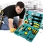 BỘ DỤNG CỤ SỬA CHỮA 16 CHI TIẾT, Bộ Dụng Cụ Sửa Chữa Đa Năng 16 Món Búa, Mỏ Lết, Kìm, Thước, Tô Vít, Lục Giác-MA:479