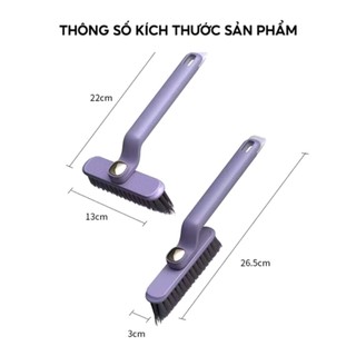 BÀN CHẢI KẼ HỞ , Bàn chải vệ sinh thiết kế đầu xoay linh hoạt làm sạch mọi ngóc ngách 13x22cm - chổi vệ sinh sàn nhà