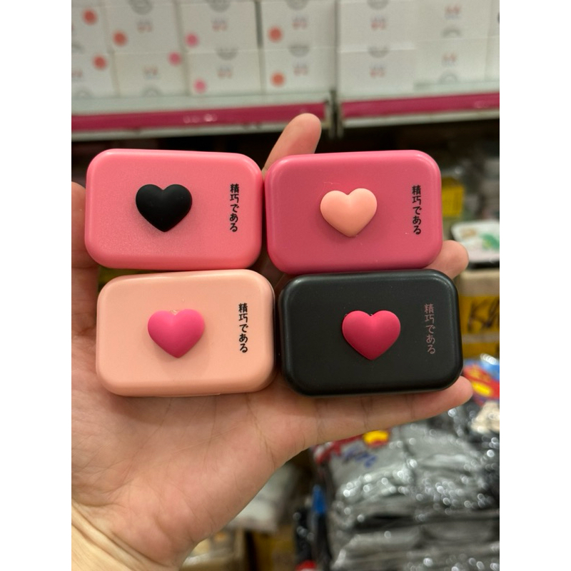 khay đơn mini trái tym hồng