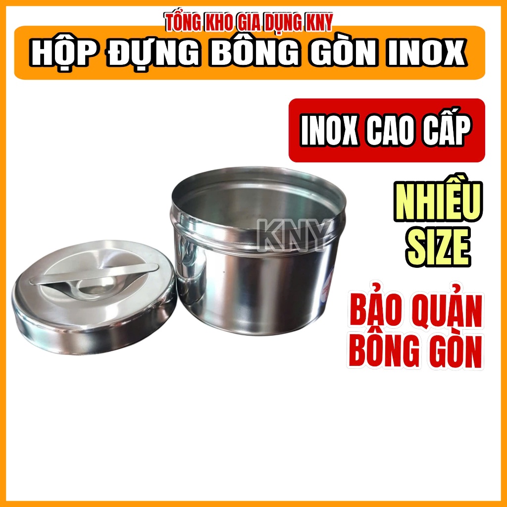 Hộp Đựng Bông Gòn INOX 304 - Hủ Lưu Mẫu TITHAFAC an toàn tiện lợi Inox ...