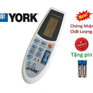 tay điều khiển remote từ xa điều hòa York-kèm pin-tay đầu bấm điều hòa York