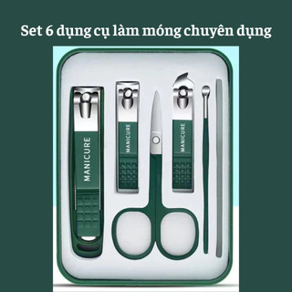 Bộ Bấm Móng Tay 6 Món Mutelove Đa Năng Cao Cấp Kèm Hộp Đựng