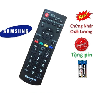 Remote điều khiển tivi panasonic ngắn hàng zin theo máy Lastview - Tặng kèm pin !