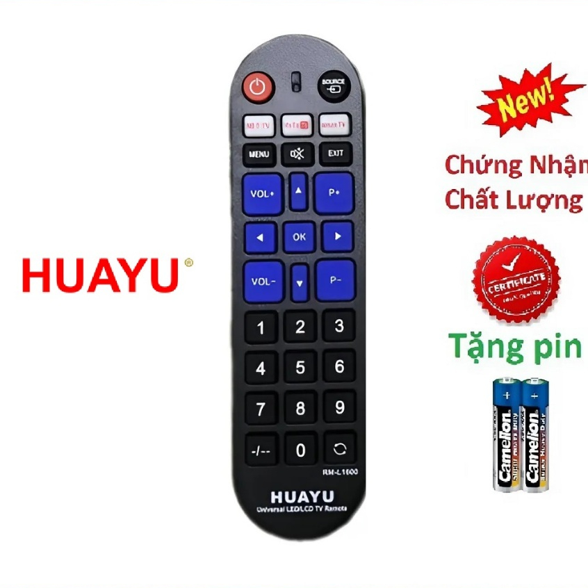 Điều khiển tivi samsung đa năng RM-L1600 dùng cho tất cả các dòng TV LCD/LED/ SMART đều dùng được