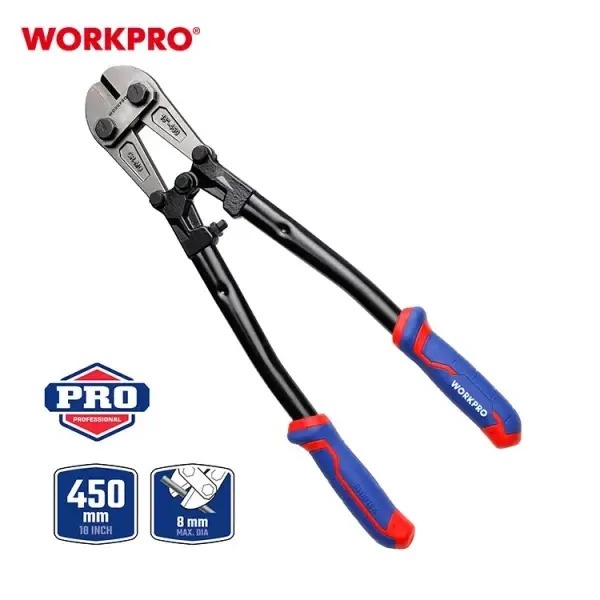 Kìm cộng lực cắt sắt WORKPRO WP216004 kích thước 450mm (18 inch) đường kính cắt tối đa 8mm - Hàng chuẩn chính hãng
