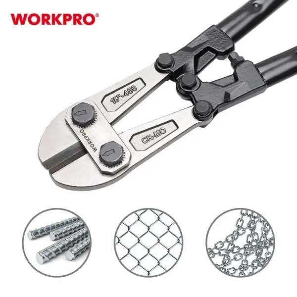 Kìm cộng lực cắt sắt WORKPRO WP216004 kích thước 450mm (18 inch) đường kính cắt tối đa 8mm - Hàng chuẩn chính hãng