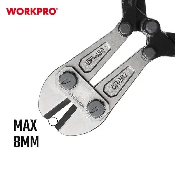 Kìm cộng lực cắt sắt WORKPRO WP216004 kích thước 450mm (18 inch) đường kính cắt tối đa 8mm - Hàng chuẩn chính hãng
