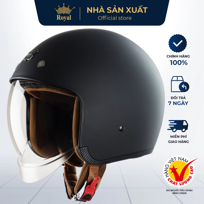 Mũ Bảo Hiểm Royal M139 Kính Âm