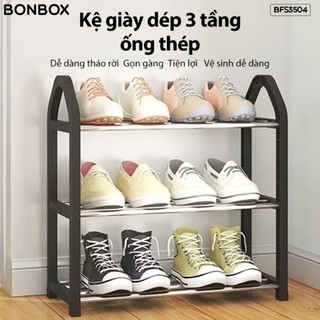 Kệ Để Giày Dép 3 tầng Samono BFS3504 Thiết Kế Gọn Nhẹ Chắc Chắn Không Rung Lắc Dễ Dàng Lắp Ráp