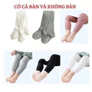 Quần Tất Cả Bàn Chân hàng QCCC cho bé sơ sinh chất vải len mềm mại co giãn tốt cho bé từ 0-4 tuổi