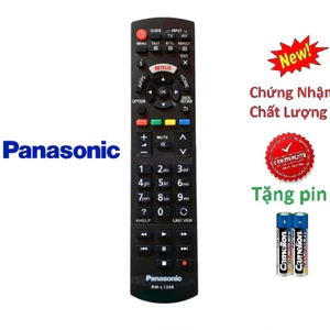 tay điều khiển remote từ xa tivi panasonic RM-L1268 hàng tốt có lô gô Panasonic hàng thường-kèm pin