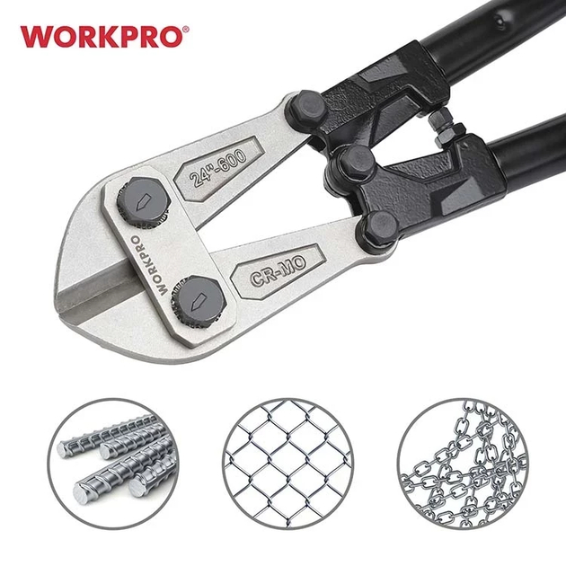 Kìm cộng lực cắt sắt WORKPRO WP216005 kích thước 600mm (24 inch) đường kính cắt tối đa 7mm - Hàng chuẩn chính hãng