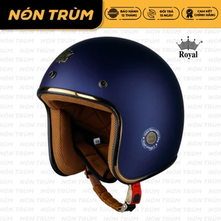 Nón bảo hiểm 3/4 Royal M20C xanh mực nhám chính hãng tại Nón Trùm
