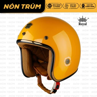 Mũ bảo hiểm 3/4 Royal M20c vàng cổ điển chính hãng bảo hành 12 tháng tại Nón Trùm