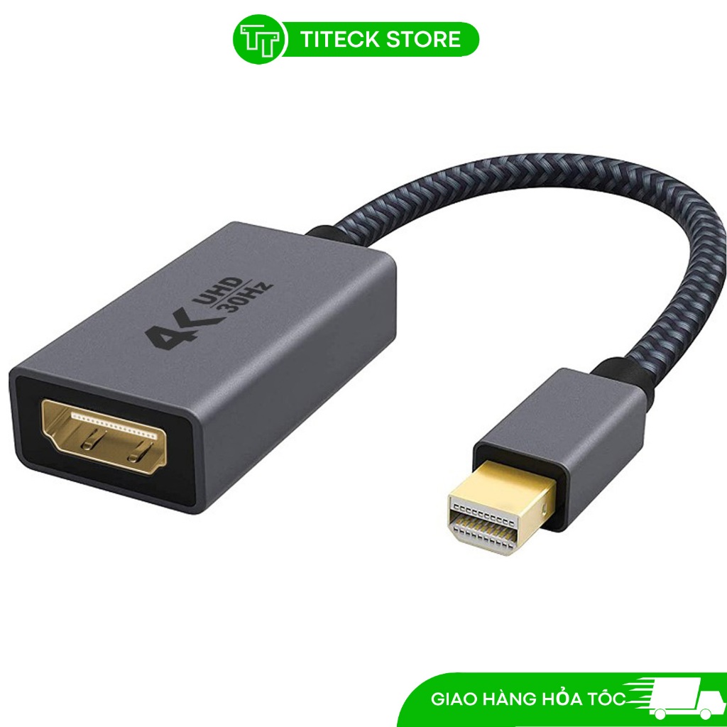 Cáp chuyển đổi Mini Displayport sang HDMI 4K dây dù loại tốt dùng cho ...