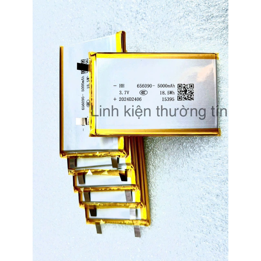 Pin 5000mah mới hàng loại A 656090, Lipo 3,7v cho sạc dự phòng áo điều ...