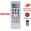 tay điều khiển remote từ xa điều hòa toshiba 1 nút đỏ hàng zin theo máy mới-kèm pin