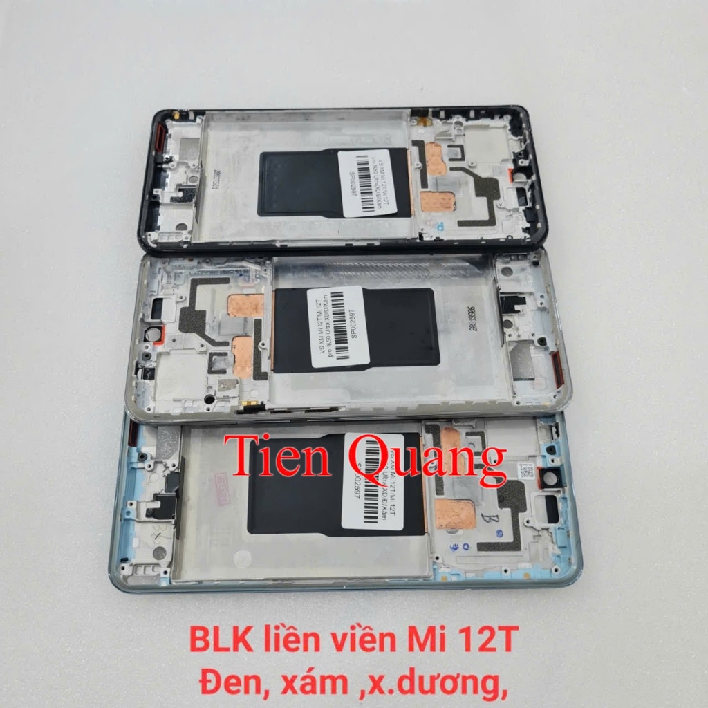 Bộ vỏ Xiaomi Mi 12T / Mi 12T Pro / K50 Ultra (gồm lưng, xương liền viền, phím bấm, kính cam, khe sim) | BigBuy360 - bigbuy360.vn