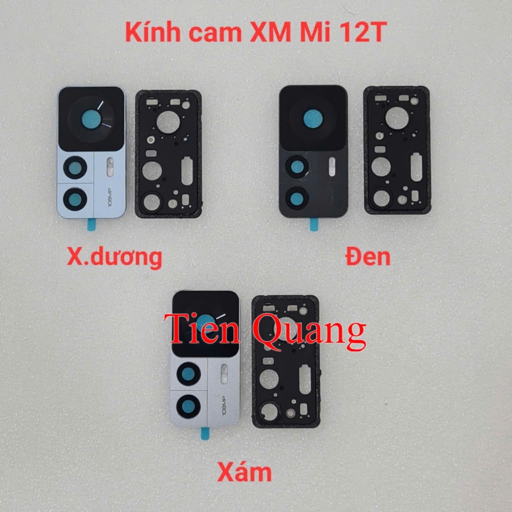 Bộ vỏ Xiaomi Mi 12T / Mi 12T Pro / K50 Ultra (gồm lưng, xương liền viền, phím bấm, kính cam, khe sim) | BigBuy360 - bigbuy360.vn