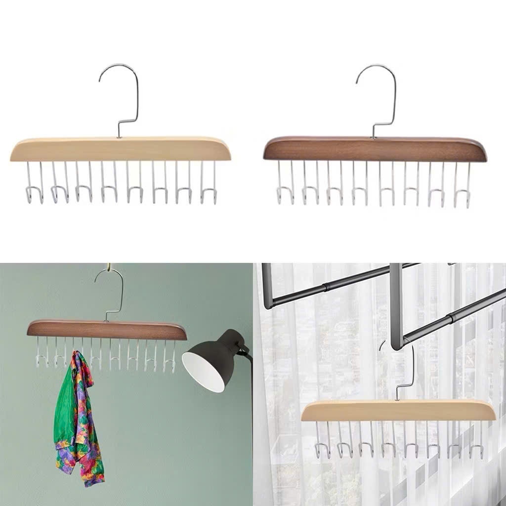 MÓC TREO ĐỒ LÓT,  [XẢ KHO] Móc Gỗ Treo Đồ Lót, Khăn, Thắt Lưng, Cà Vạt, Áo 2 Dây Đa Năng Tiện Dụng-MA: MOCTREODOLOT78