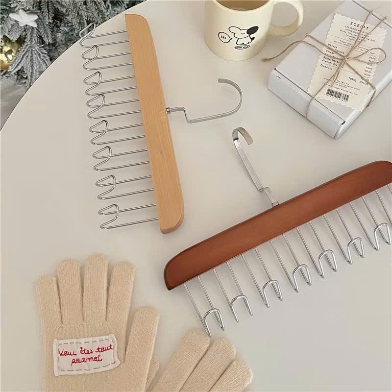 MÓC TREO ĐỒ LÓT,  [XẢ KHO] Móc Gỗ Treo Đồ Lót, Khăn, Thắt Lưng, Cà Vạt, Áo 2 Dây Đa Năng Tiện Dụng-MA: MOCTREODOLOT865