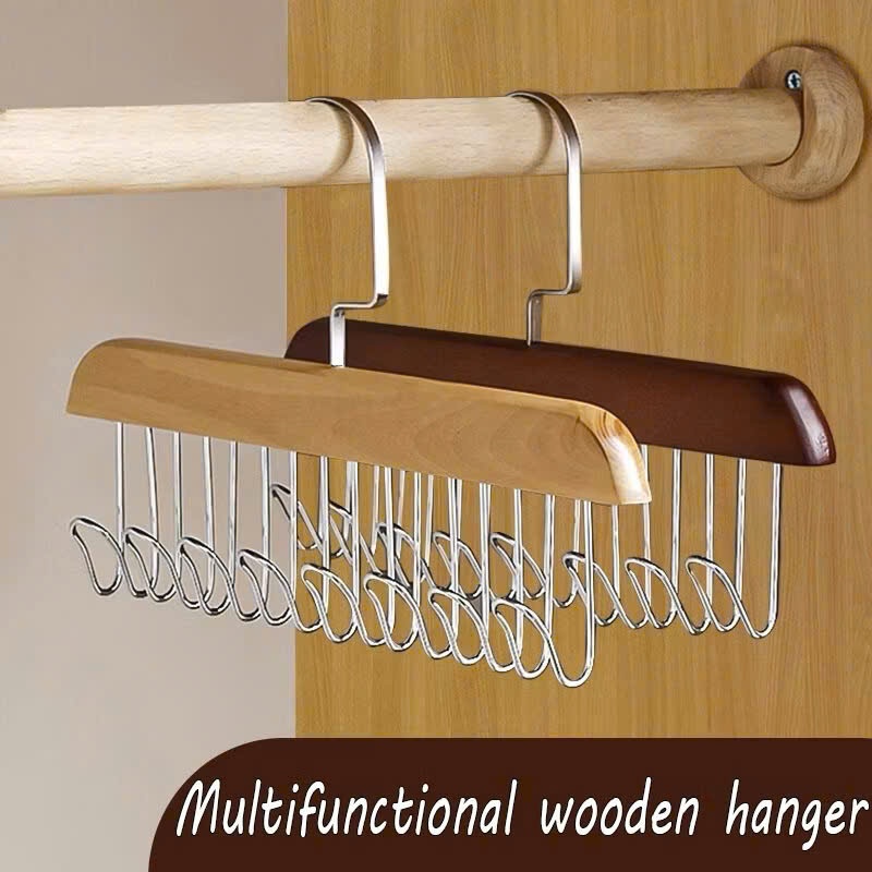 MÓC TREO ĐỒ LÓT,  [XẢ KHO] Móc Gỗ Treo Đồ Lót, Khăn, Thắt Lưng, Cà Vạt, Áo 2 Dây Đa Năng Tiện Dụng-MA: MOCTREODOLOT78