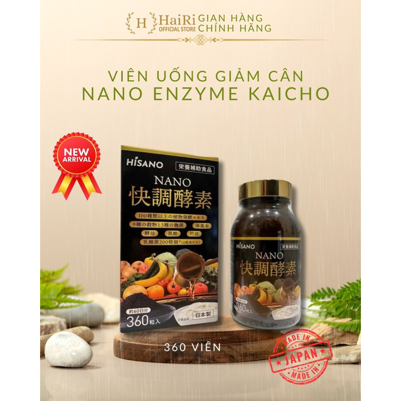 Viên uống Nano Enzyme Kaicho Hisano – 360 viên – Nhật Bản | Shopee Việt Nam