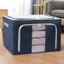 TỦ KHUNG THÉP, Túi Đựng Quần Áo Chăn Màn Khung Thép Dày 3mm Vải Oxford Cỡ Lớn 66L, Gấp Gọn Tiện Lợi TD019