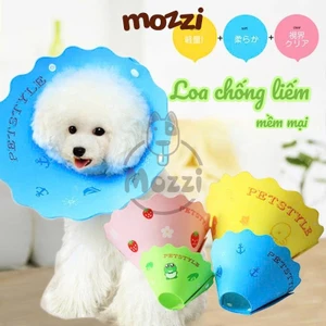 Loa chống liếm cho chó mèo KomHom Petstyle dạng xốp mềm tránh nhiễm trùng và vết thương