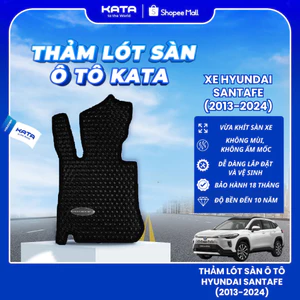 Thảm lót sàn ô tô KATA cho xe Hyundai Santafe (2013-2025), Thảm để chân xe hơi vừa khít sàn, không thấm nước, không mùi