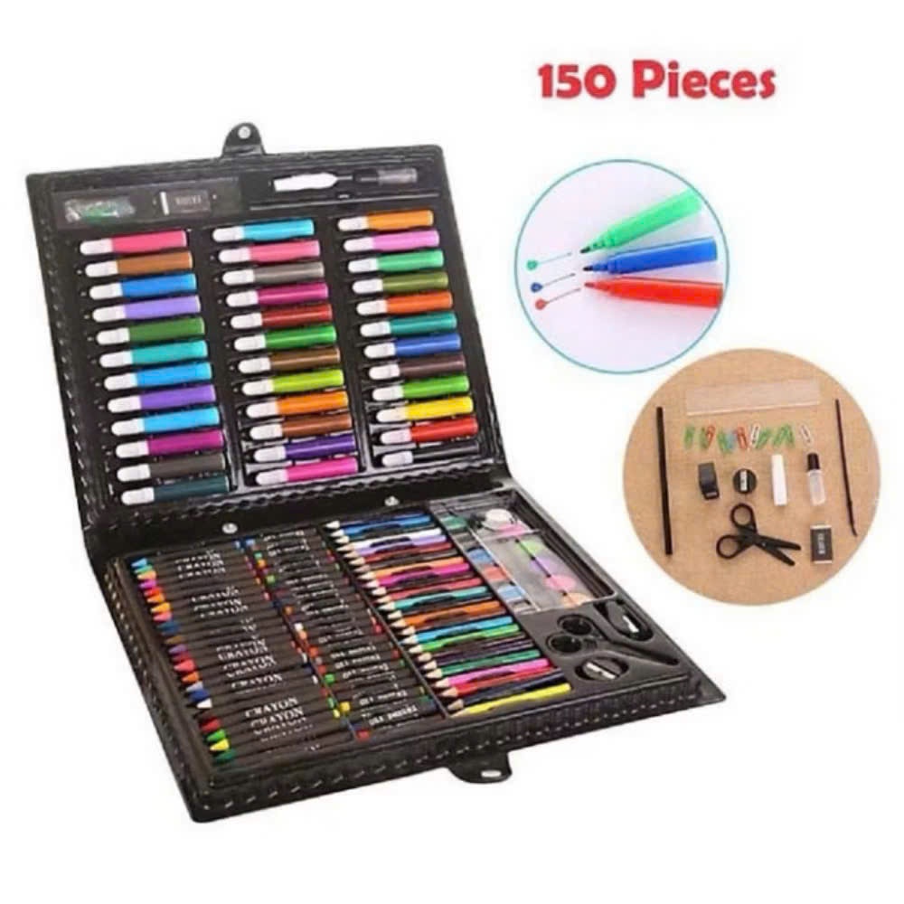 MÀU CHO BÉ TẬP TÔ - HỘP MÀU 150 CHI TIẾT - MÃ: MAU 150
