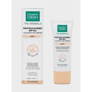 Kem Chống Nắng Có Màu MartiDerm The Originals Proteos Screen SPF50+ Color Fluid Cream (Light) 40ml
