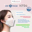 Khẩu trang KF94 UNI MASK 4 lớp kháng khuẩn, kiểu dáng 4D chống bụi mịn tia uv