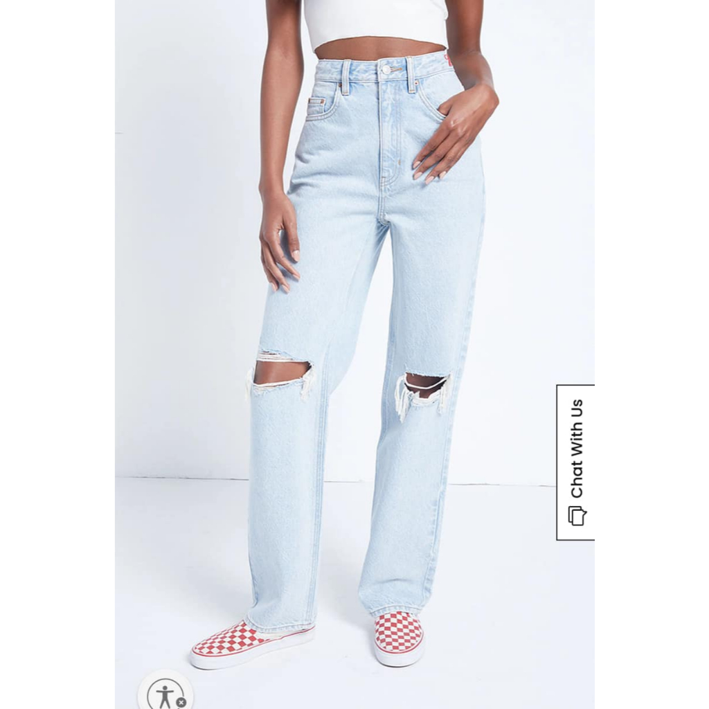Quần jean rách P4CSUN collab Budweiser size 25