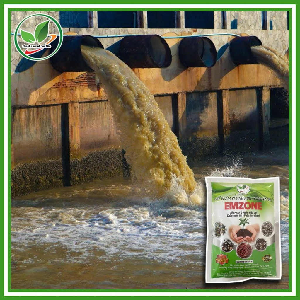 Combo 2 gói Emzone. Khử mùi hôi phân cá, ủ đậu tương và rác thải sinh hoạt. men khử mùi. Gói 200gr