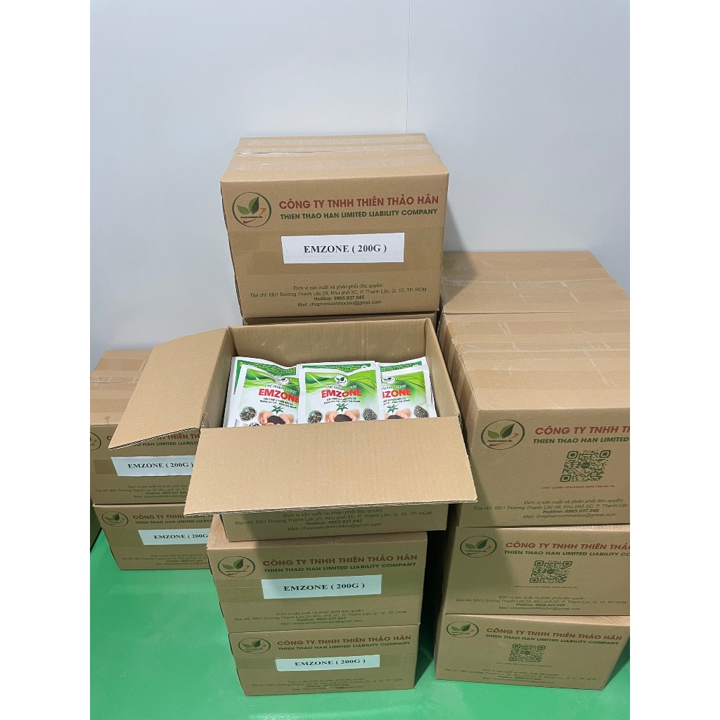 Combo 2 gói Emzone. Khử mùi hôi phân cá, ủ đậu tương và rác thải sinh hoạt. men khử mùi. Gói 200gr